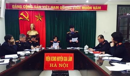 VIỆN KIỂM SÁT NHÂN DÂN HUYỆN GIA LÂM TỔ CHỨC HỘI NGHỊ CÁN BỘ CÔNG CHỨC...